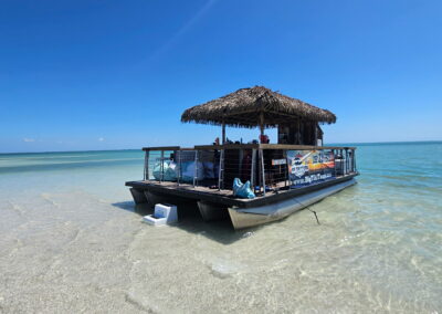 Four hour tiki boat charter with time to explore