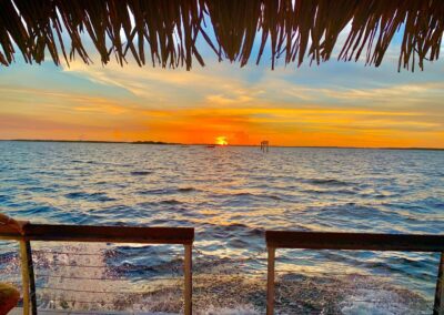 Full day tiki boat charter with stops and sightseeing