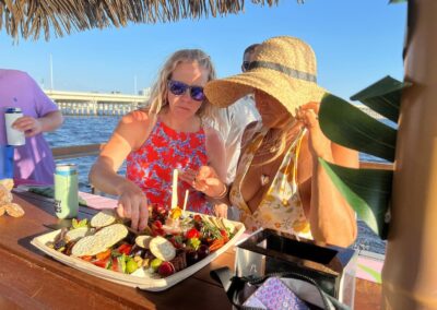 Private tiki boat charter in Cape Coral for a small group